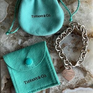 Tiffany & Co. Return to Tiffany Heart Tag Bracelet - Engraved, see details